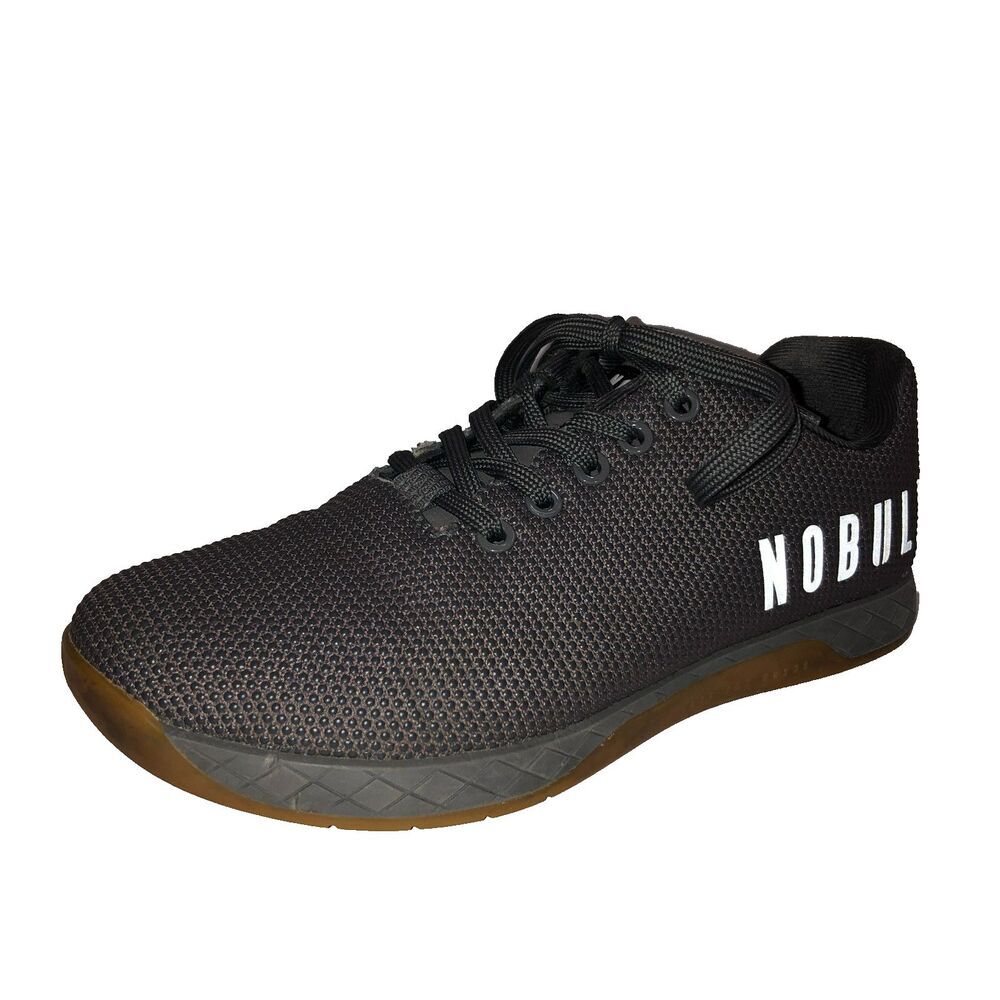 Nobull Unisex Mens US 7 Womens US 8.5 Gray Lace Up Trainers Sneakers Shoes EU 40